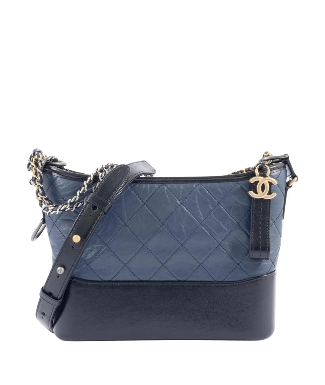 CHANEL Синяя кожаная сумка через плечо, фото 1