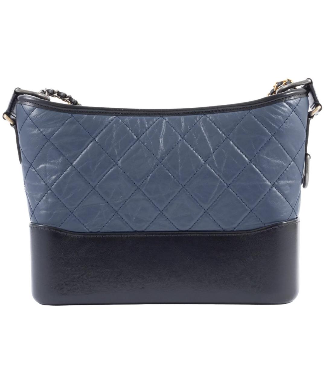 CHANEL Синяя кожаная сумка через плечо, фото 2