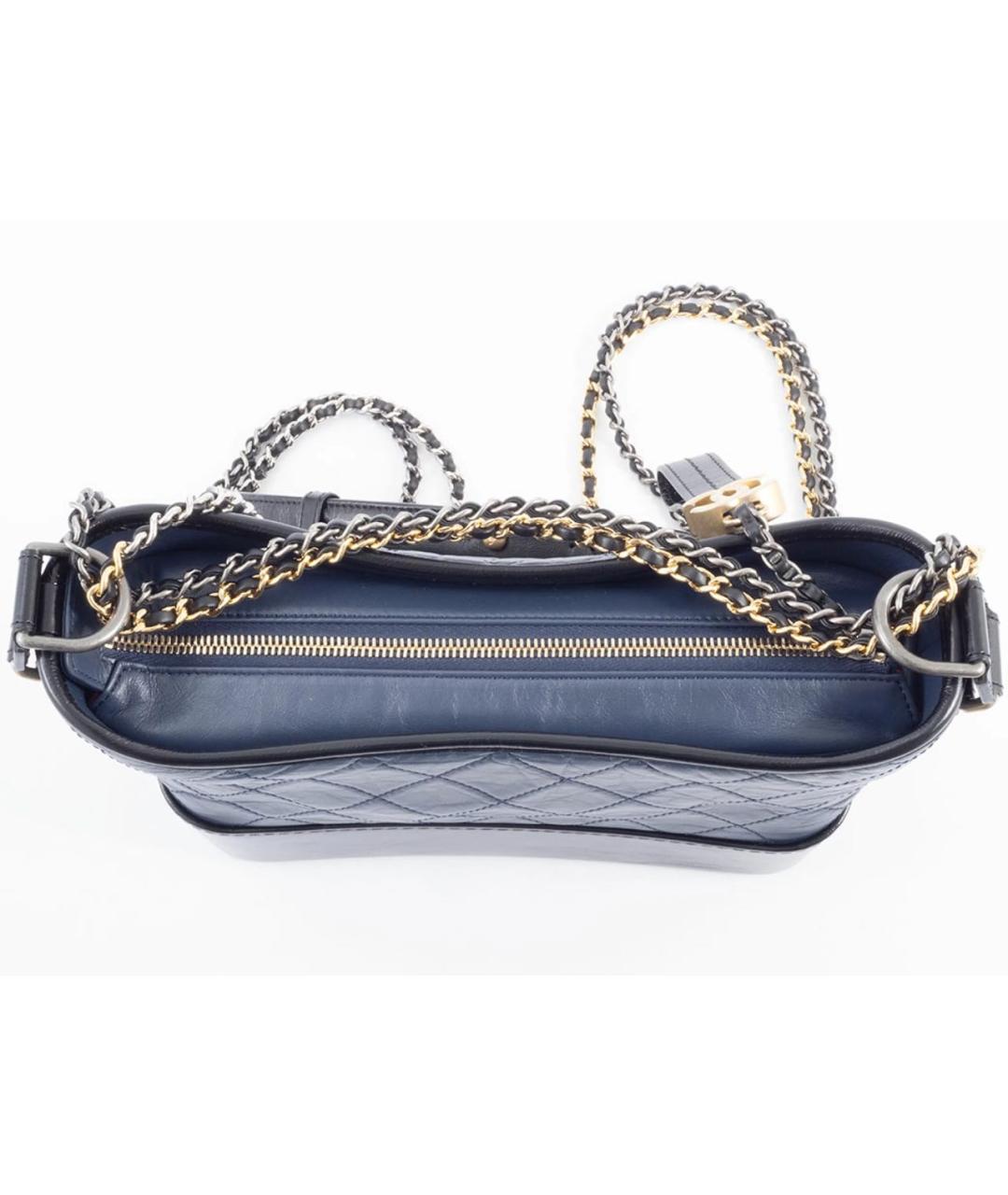 CHANEL Синяя кожаная сумка через плечо, фото 8