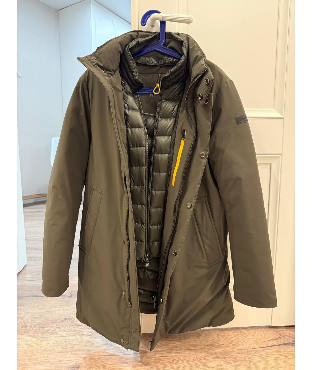 HETREGO Коричневый полиамидовый пуховик, фото 5