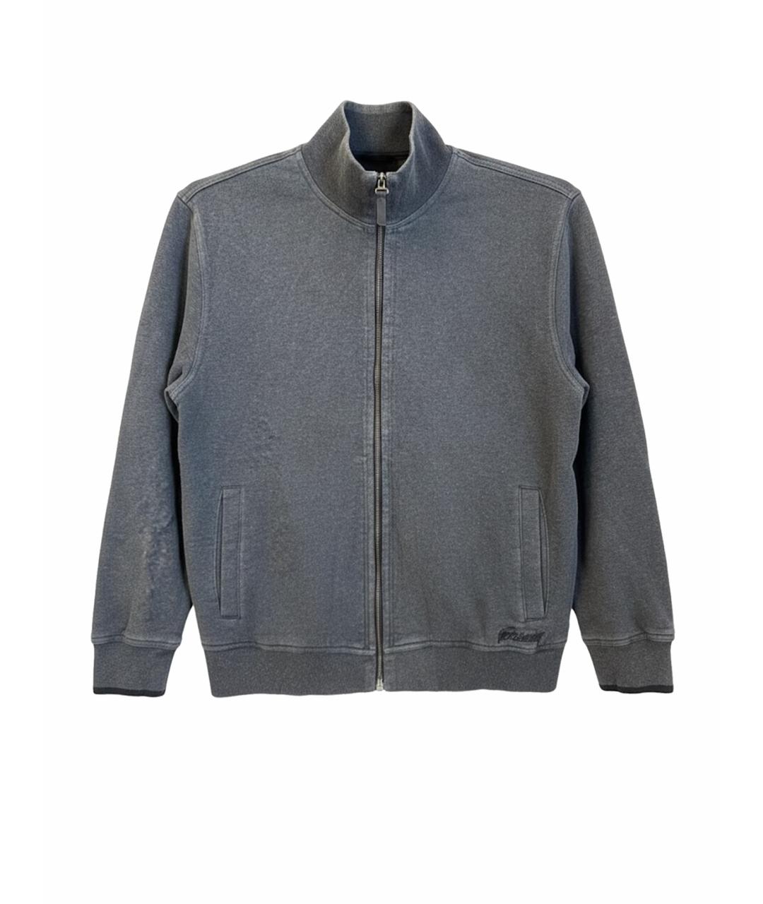 BRIONI Серый хлопковый кардиган, фото 1