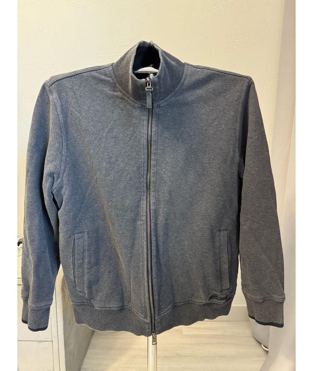 BRIONI Серый хлопковый кардиган, фото 8