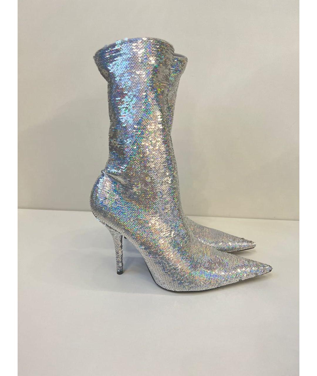 BALENCIAGA Серебряные ботильоны, фото 9