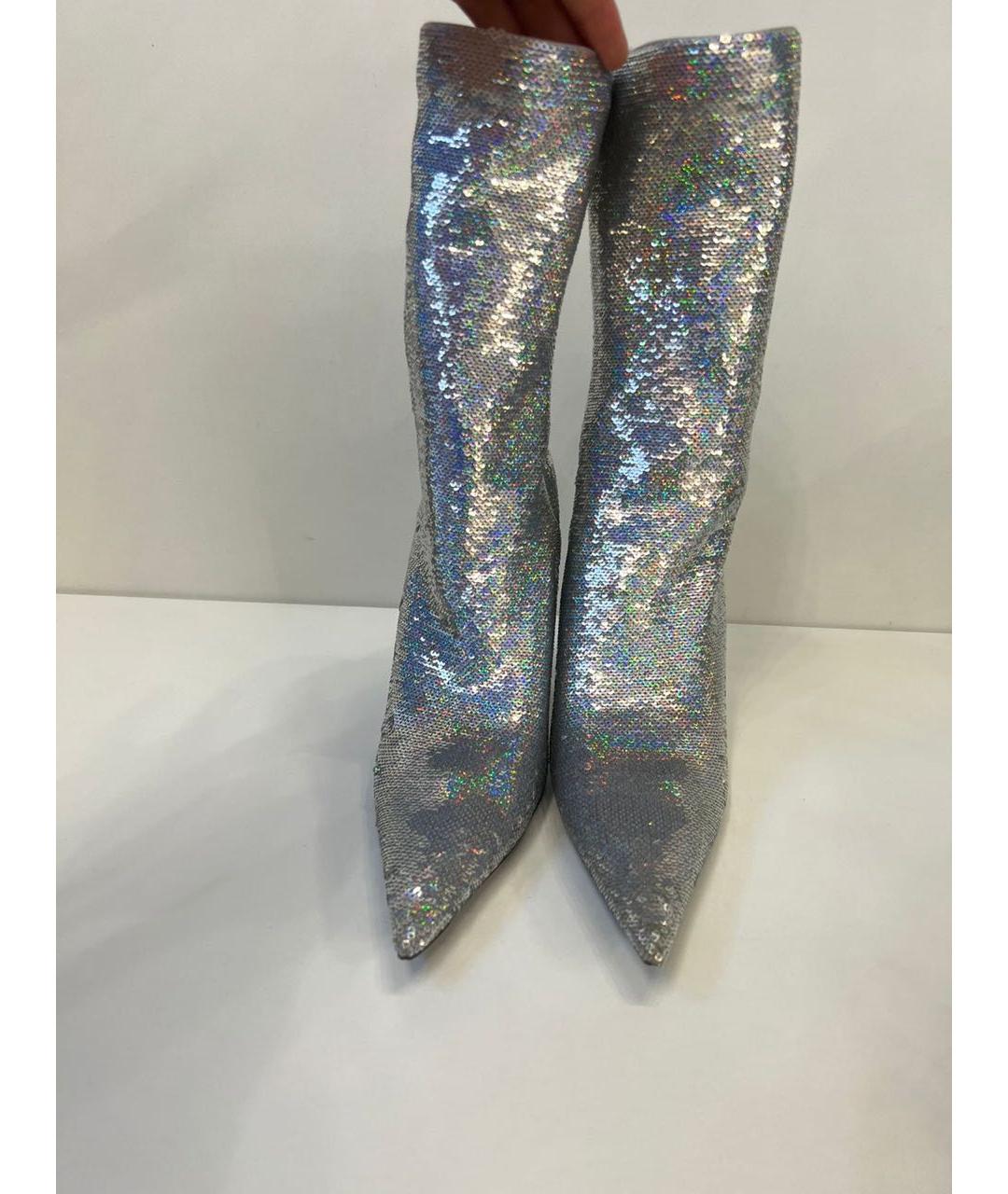 BALENCIAGA Серебряные ботильоны, фото 2