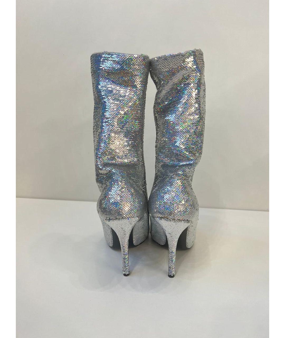 BALENCIAGA Серебряные ботильоны, фото 3