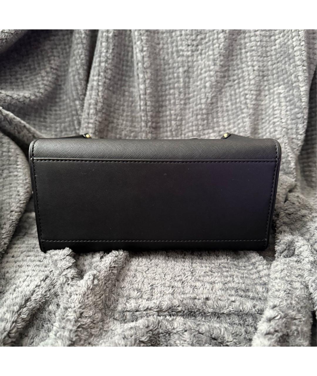 MICHAEL KORS Черная сумка с короткими ручками из искусственной кожи, фото 4