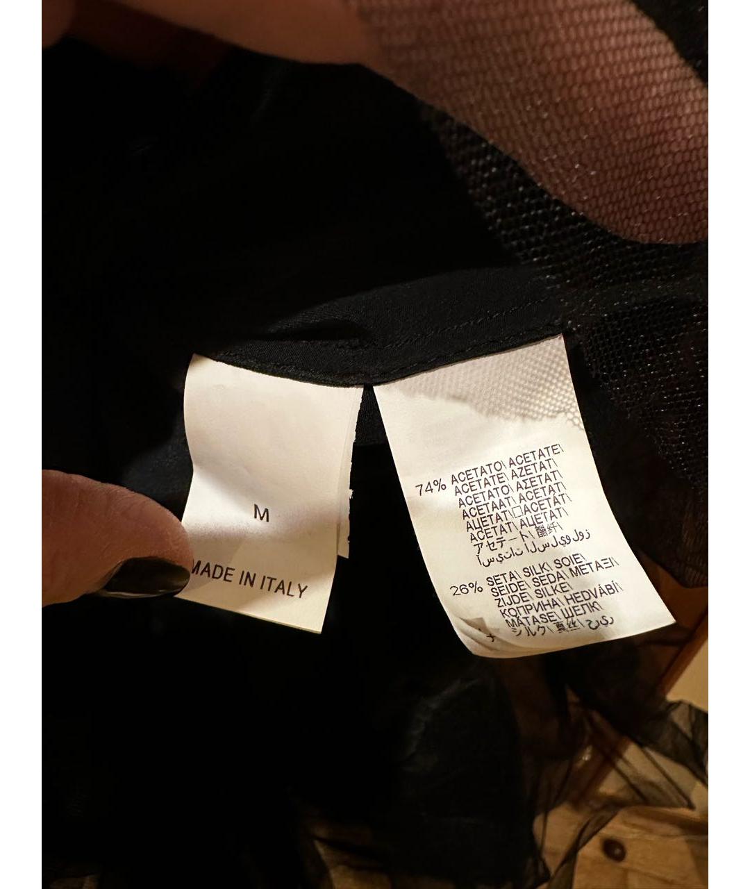 BRUNELLO CUCINELLI Черное ацетатное повседневное платье, фото 5