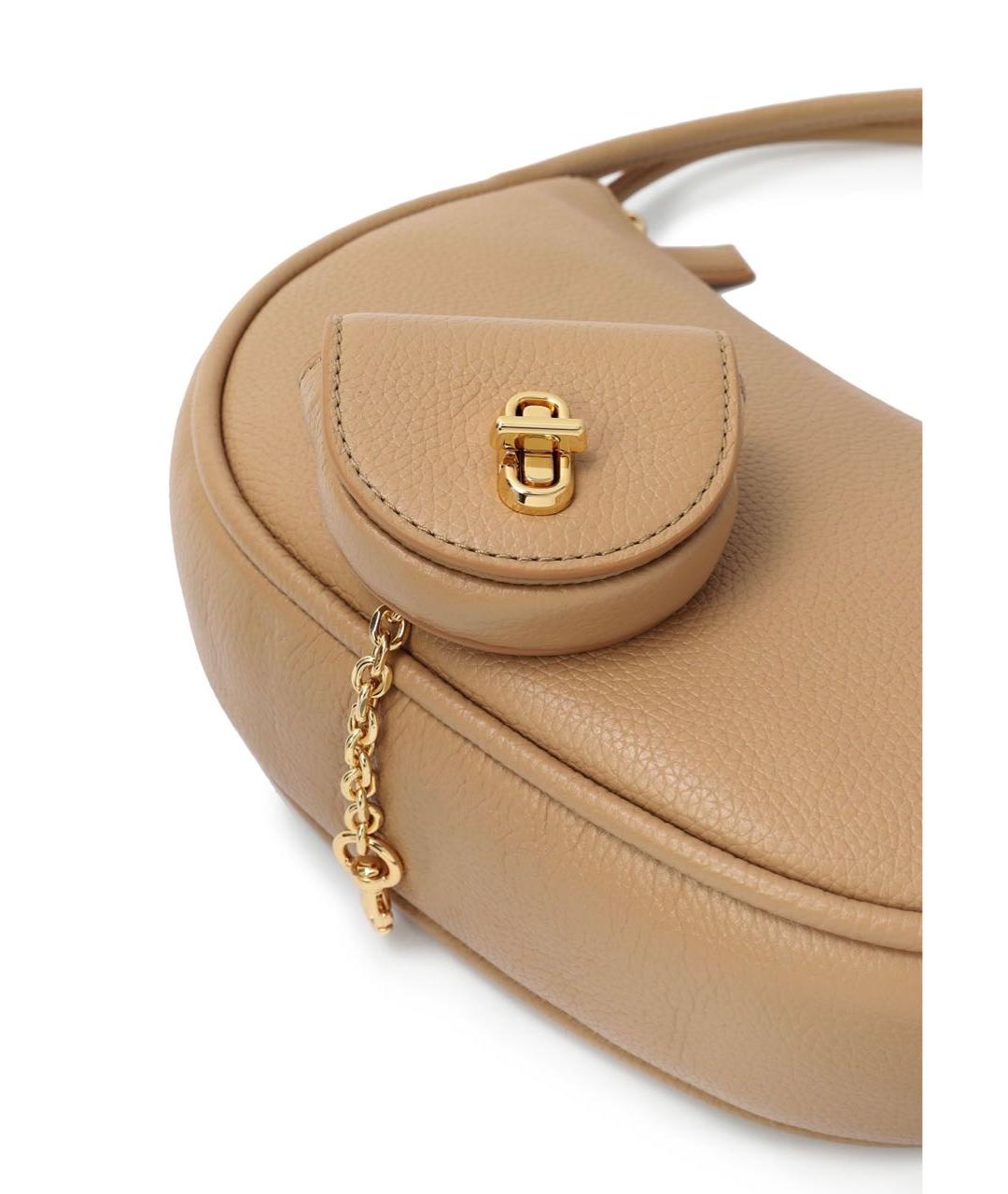 MARC JACOBS Бежевая кожаная сумка через плечо, фото 3