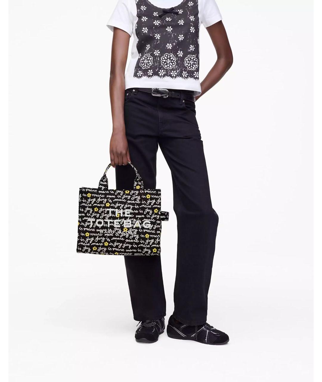 MARC JACOBS Черная тканевая сумка через плечо, фото 5