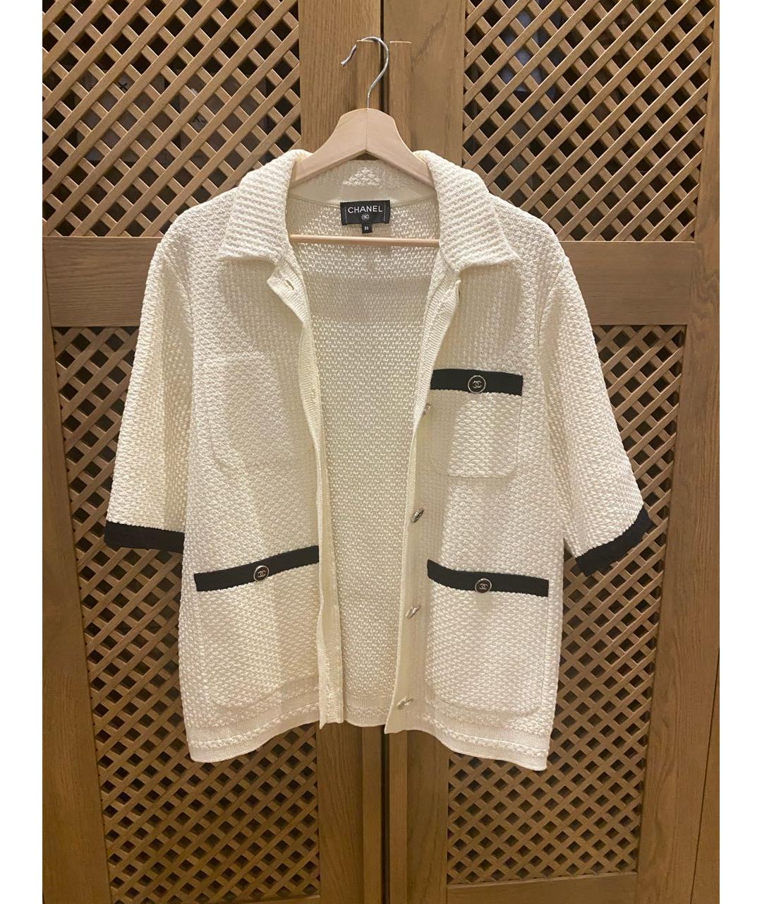 CHANEL Белый жакет/пиджак, фото 3