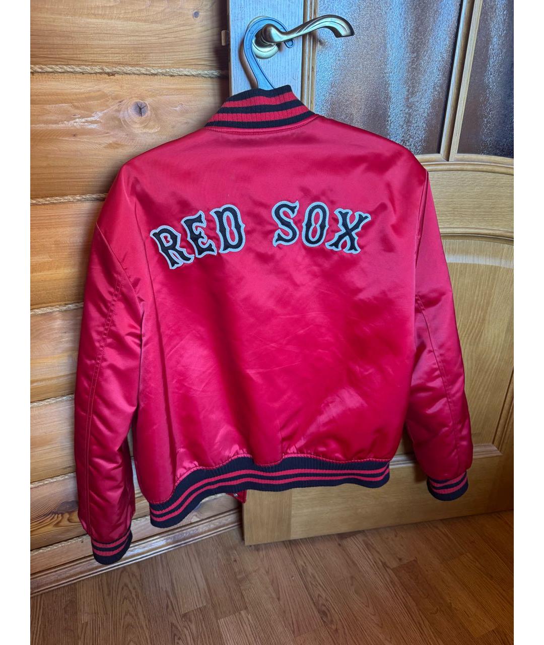 MARCELO BURLON Красная полиамидовая куртка, фото 2