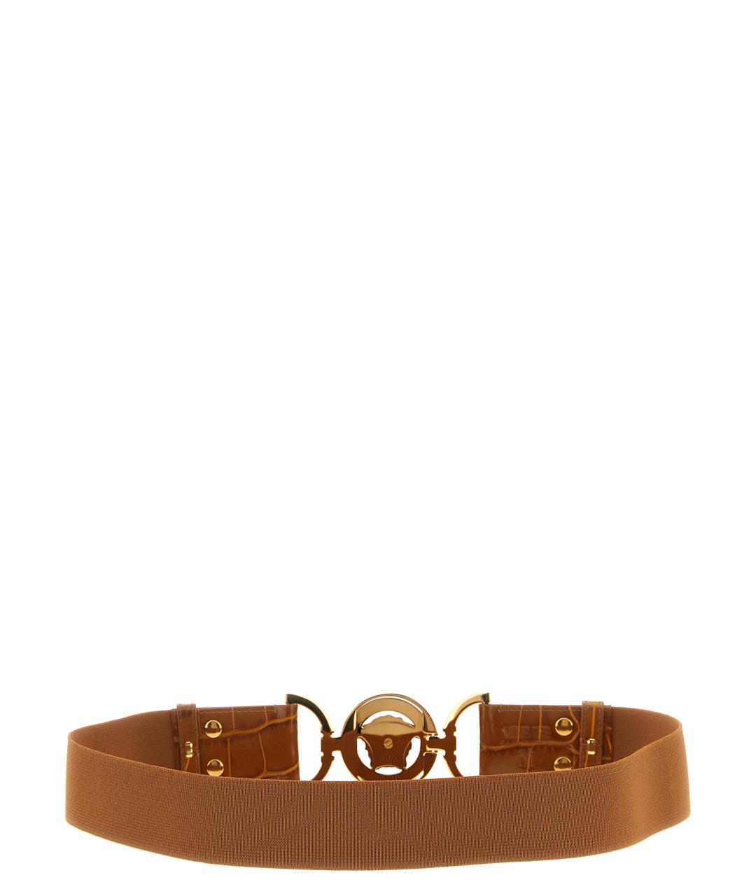 VERSACE Коричневый кожаный ремень, фото 2