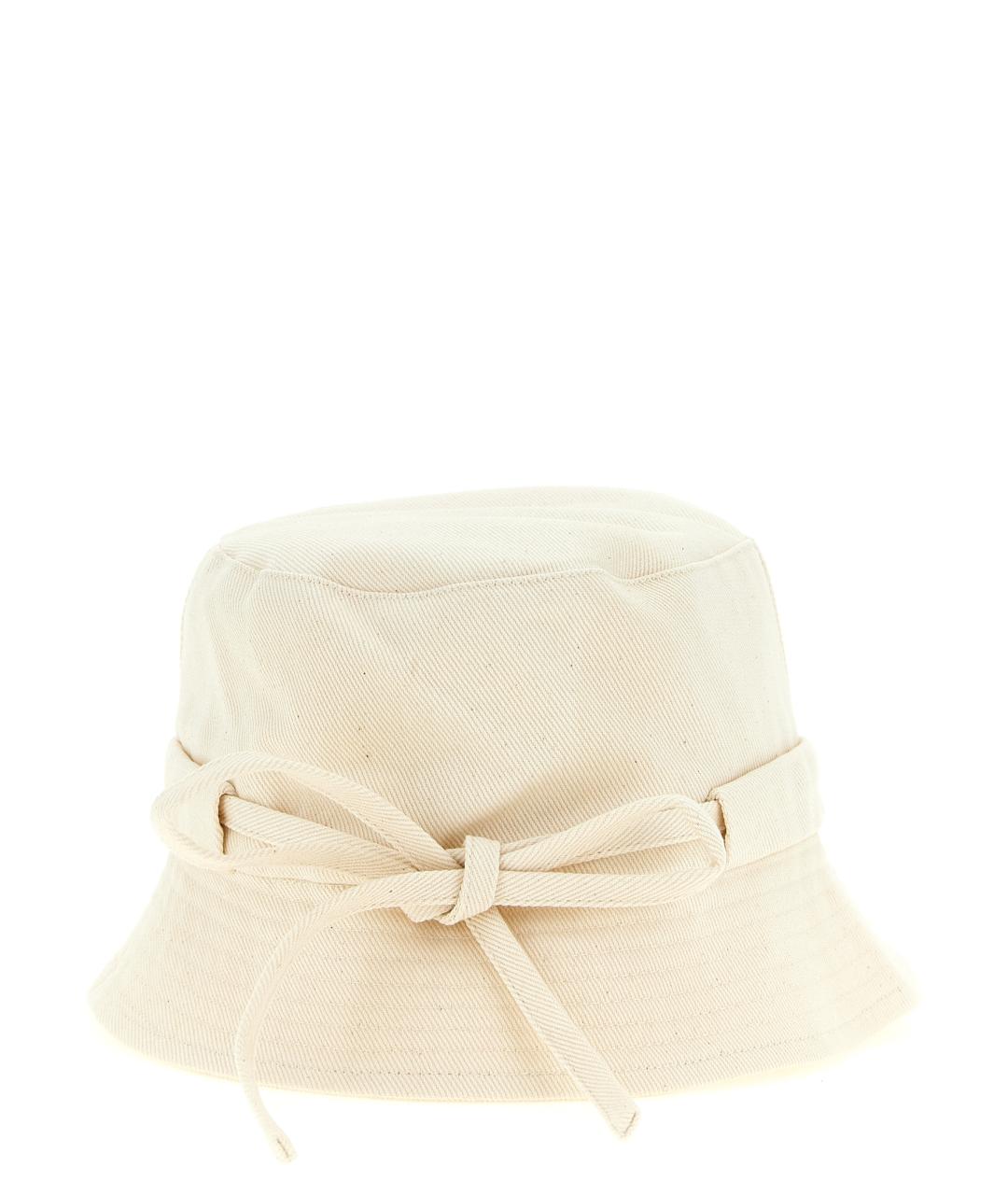 JACQUEMUS Бежевая хлопковая шляпа, фото 3
