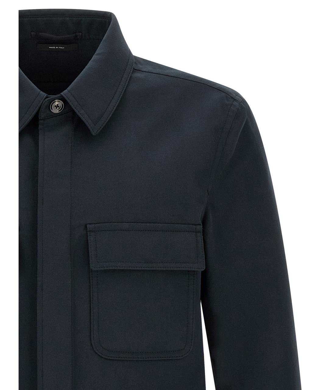 TOM FORD Синяя хлопковая кэжуал рубашка, фото 3