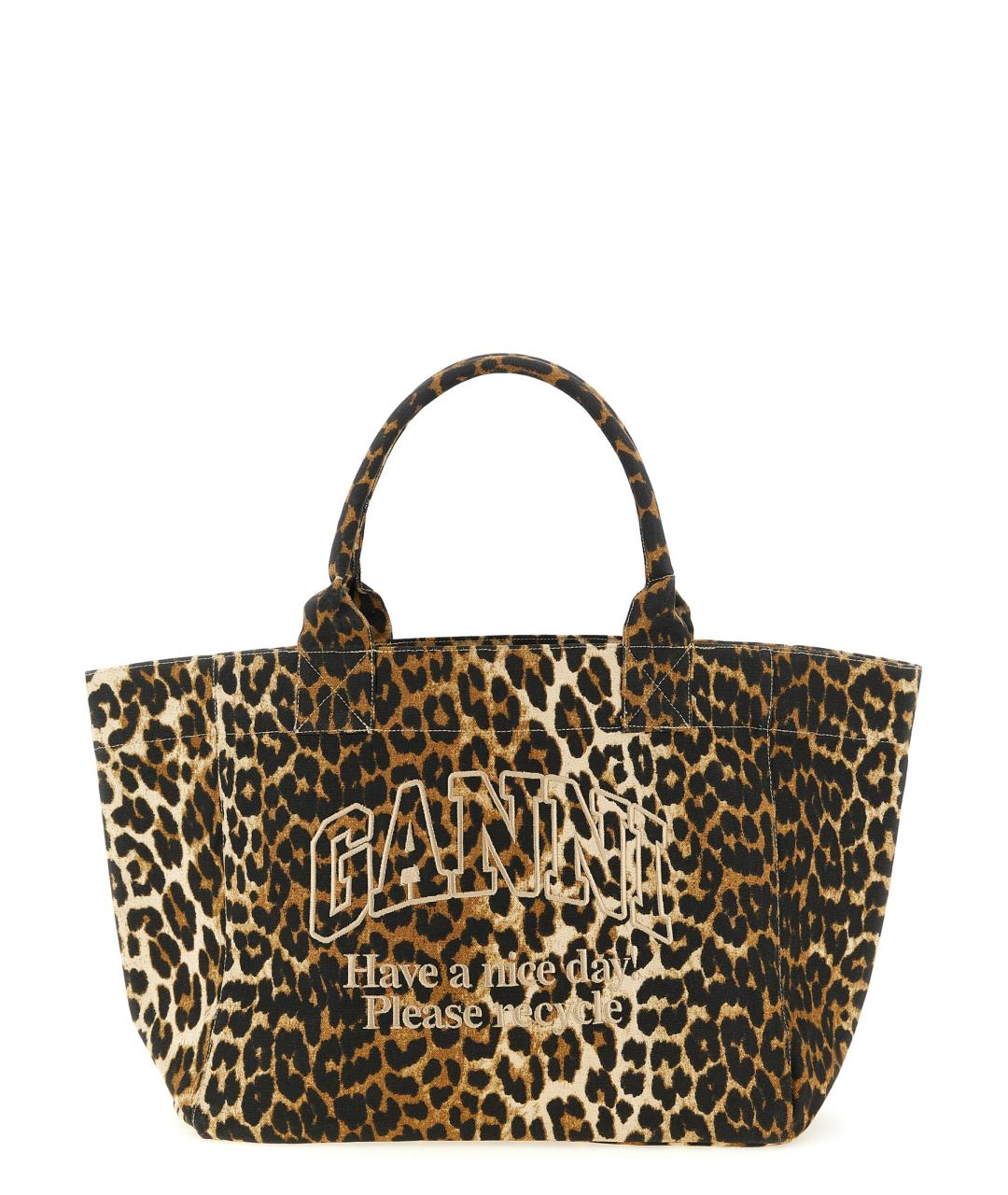 GANNI Мульти тканевая сумка тоут, фото 1