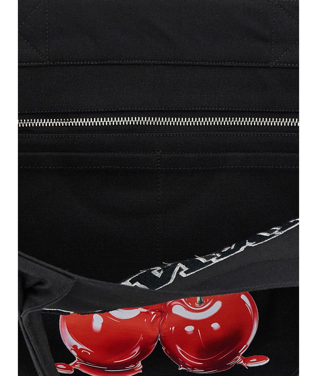 GANNI Черная хлопковая сумка тоут, фото 4