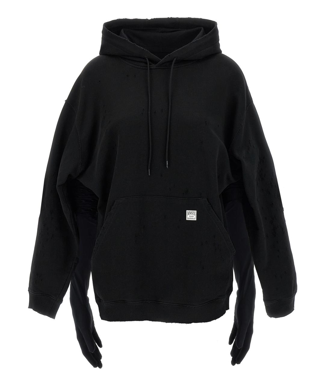 MM6 MAISON MARGIELA Черное хлопковое платье, фото 2