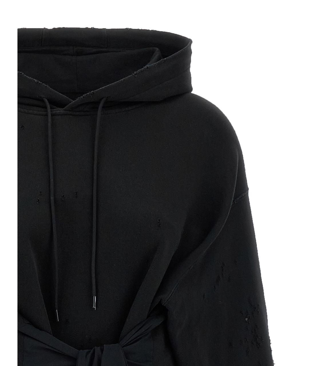 MM6 MAISON MARGIELA Черное хлопковое платье, фото 4