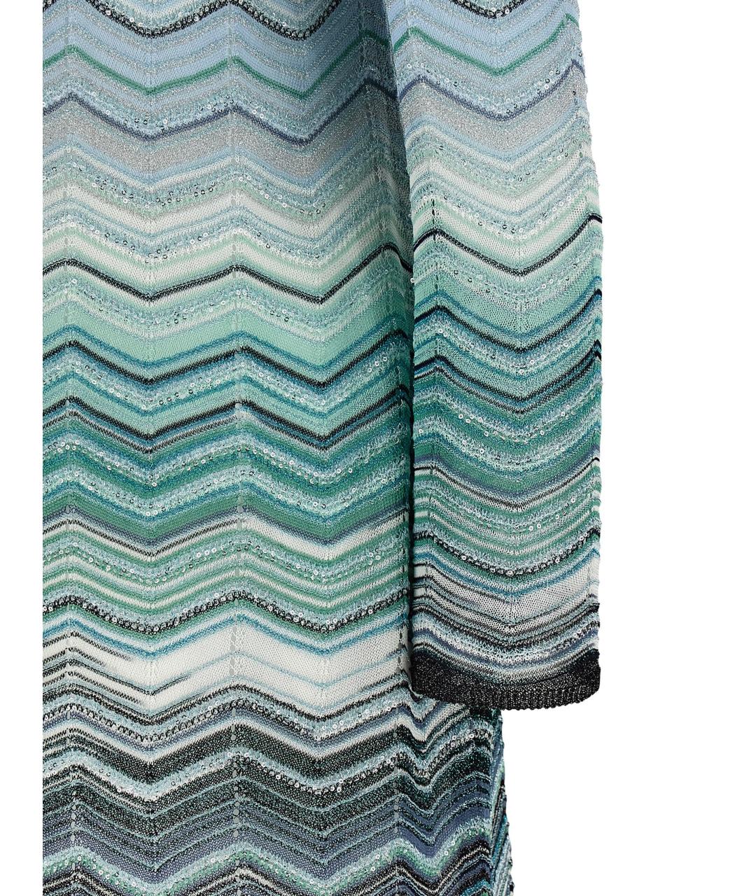 MISSONI Зеленые вискозное платье, фото 4