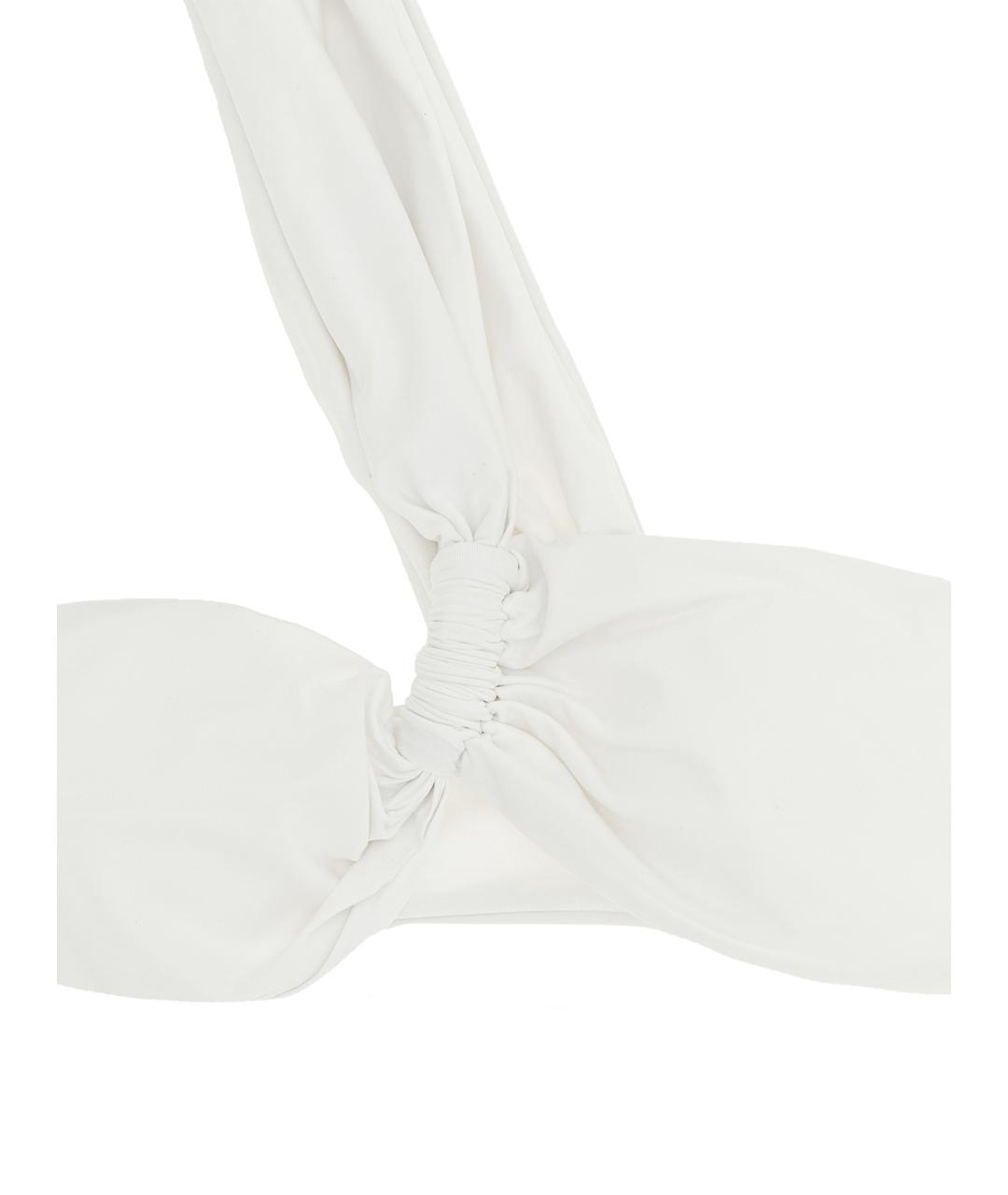 ELISABETTA FRANCHI Белый полиамидовый купальник, фото 3