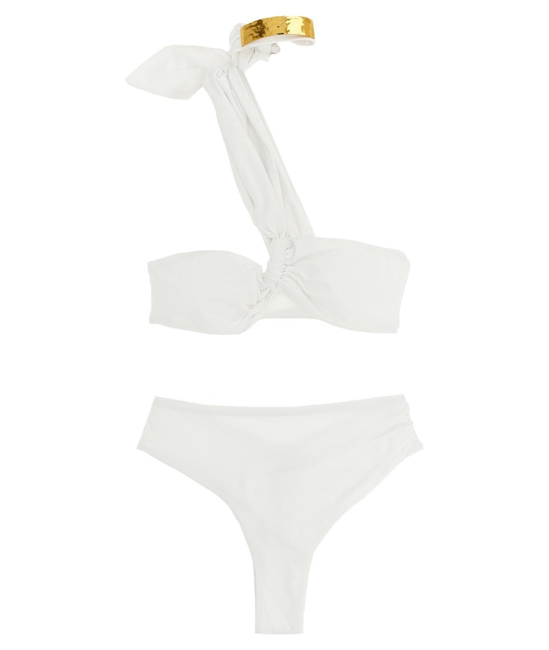 ELISABETTA FRANCHI Белый полиамидовый купальник, фото 1