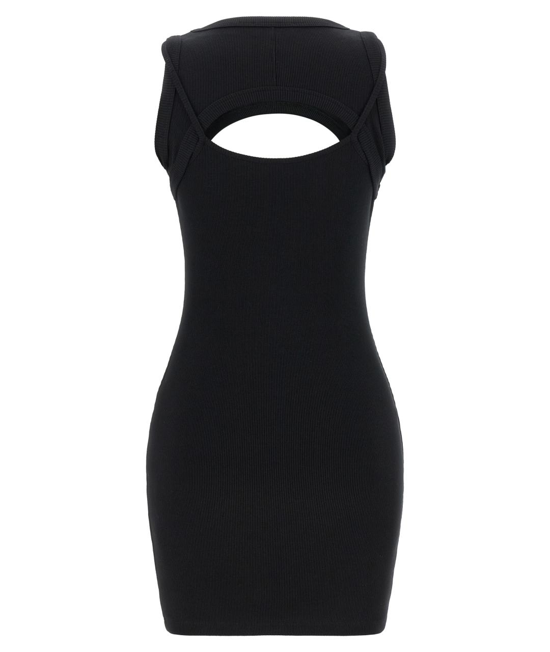 OFF-WHITE Черное хлопковое платье, фото 2