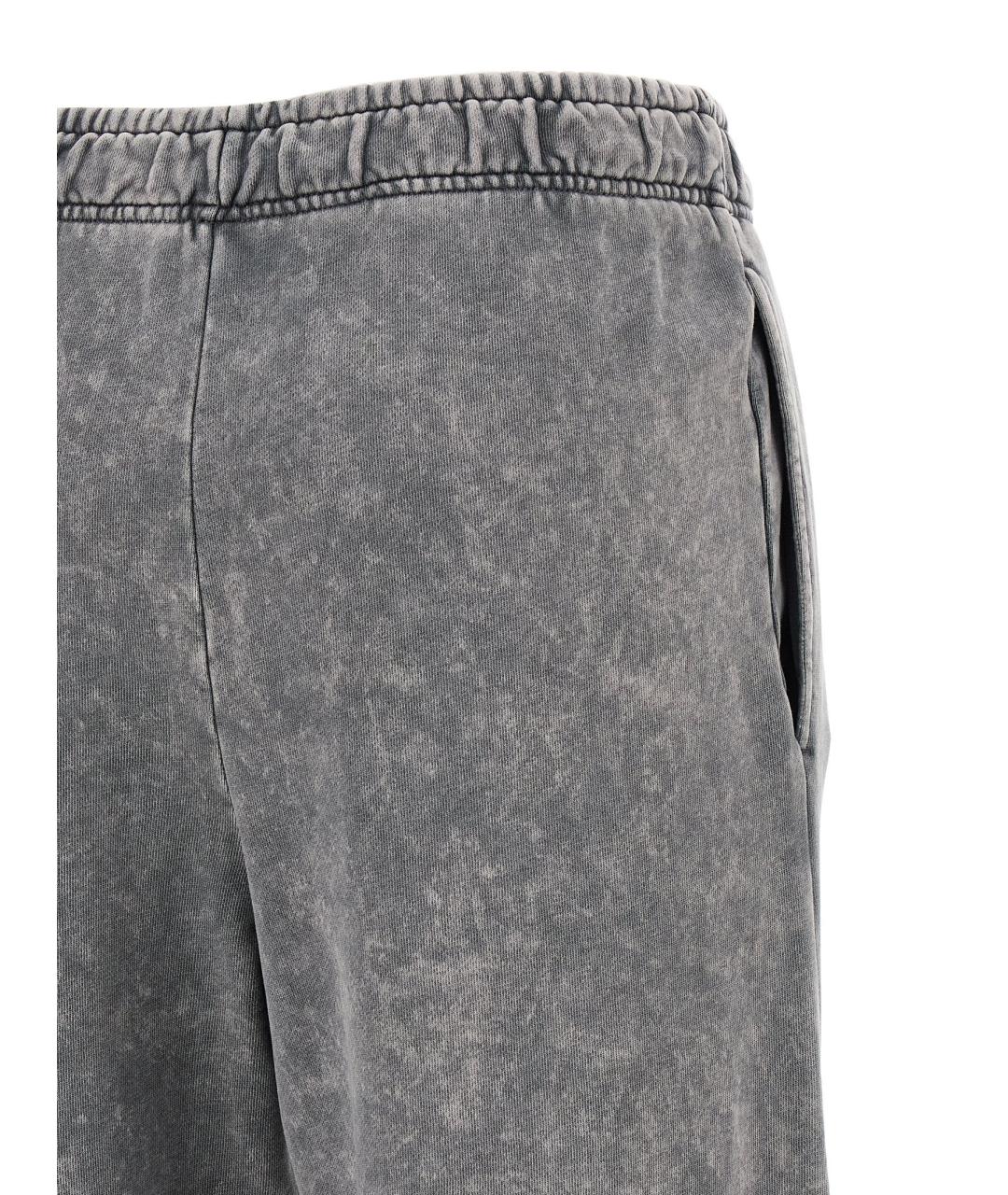 PINKO Серые хлопковые прямые брюки, фото 4