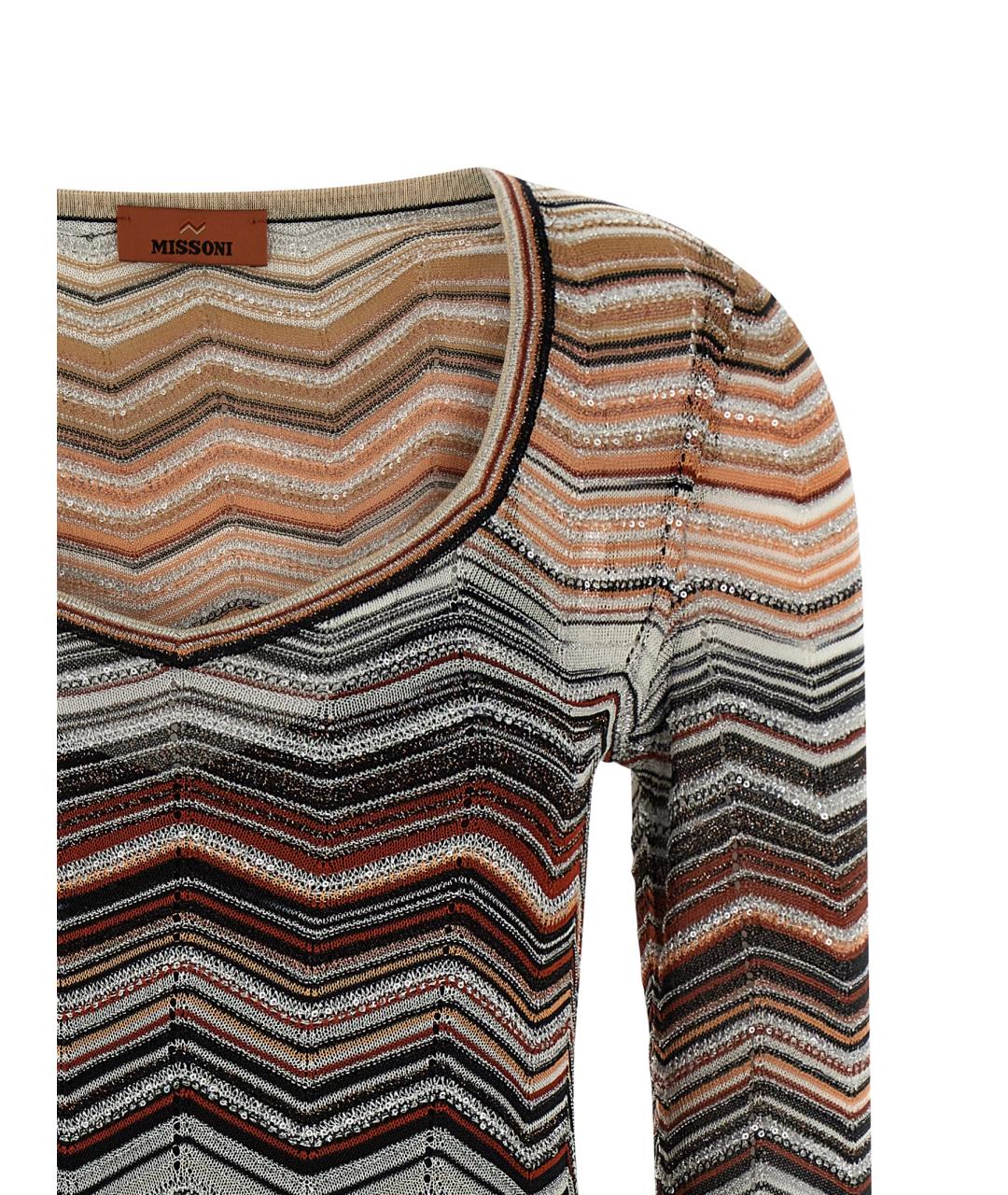 MISSONI Мульти вискозное повседневное платье, фото 3