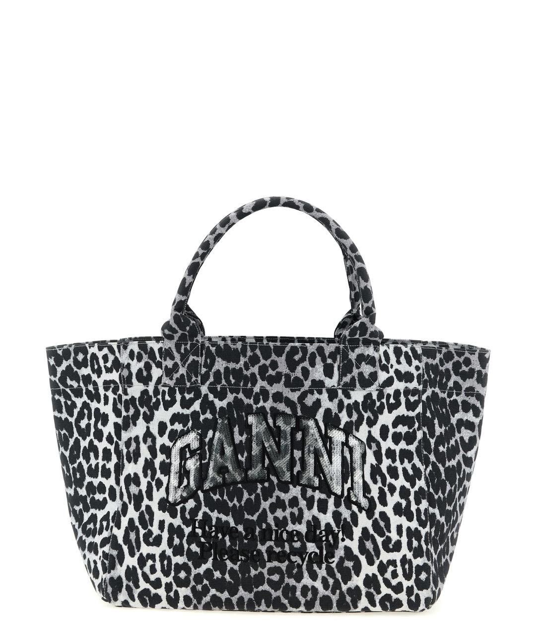 GANNI Мульти тканевая сумка тоут, фото 1