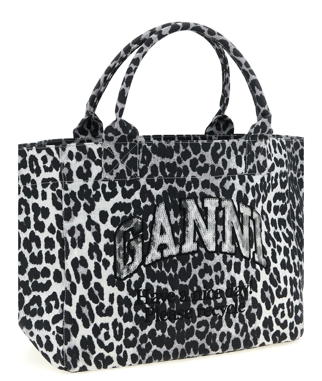 GANNI Мульти тканевая сумка тоут, фото 3