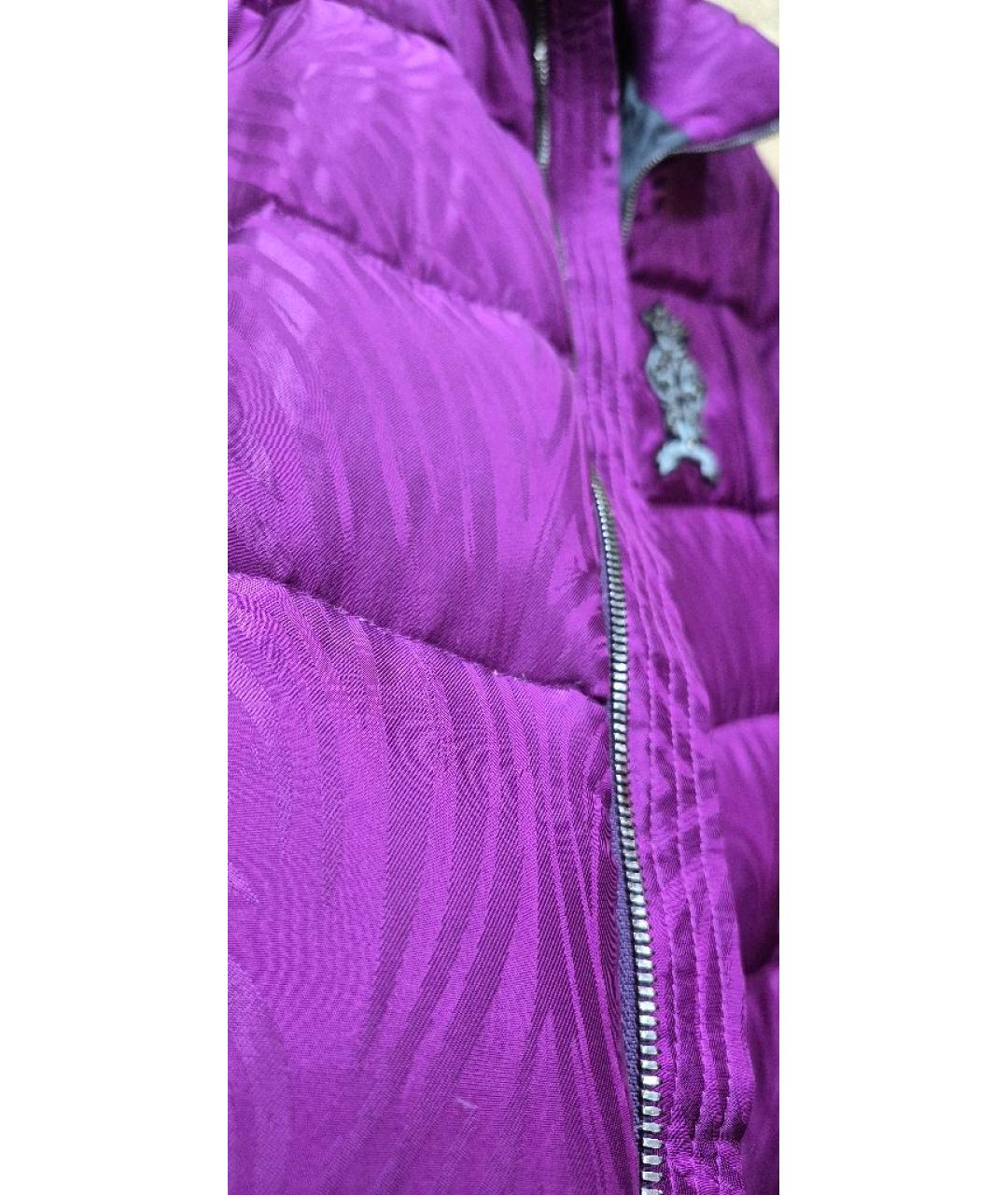 EMILIO PUCCI Фиолетовый вискозный пуховик, фото 9