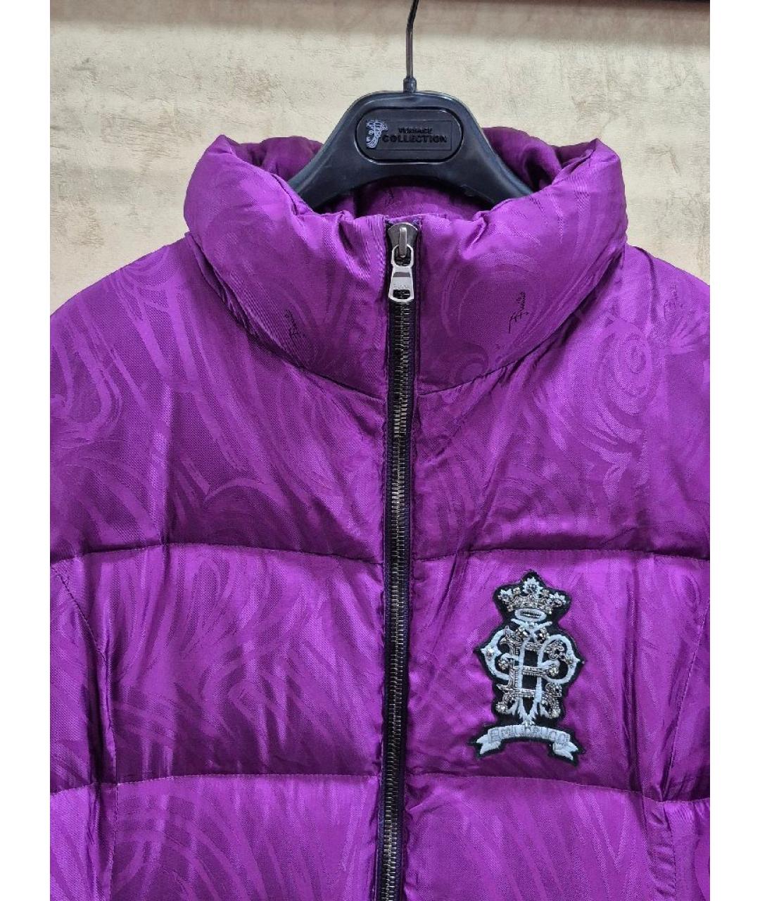 EMILIO PUCCI Фиолетовый вискозный пуховик, фото 4