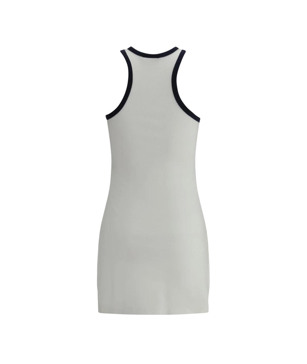 COURREGES Белое хлопковое повседневное платье, фото 2