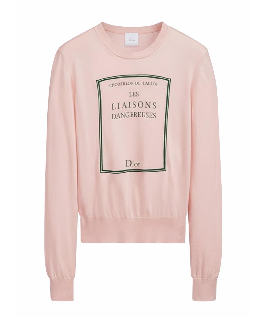 CHRISTIAN DIOR Розовый джемпер / свитер, фото 1
