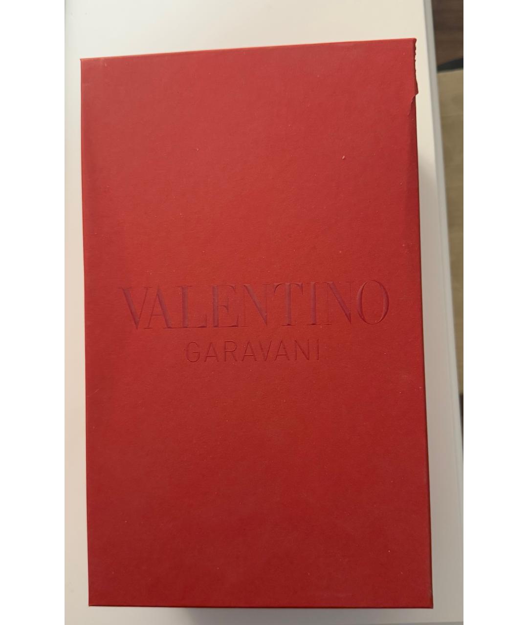 VALENTINO Голубые кожаные босоножки, фото 2