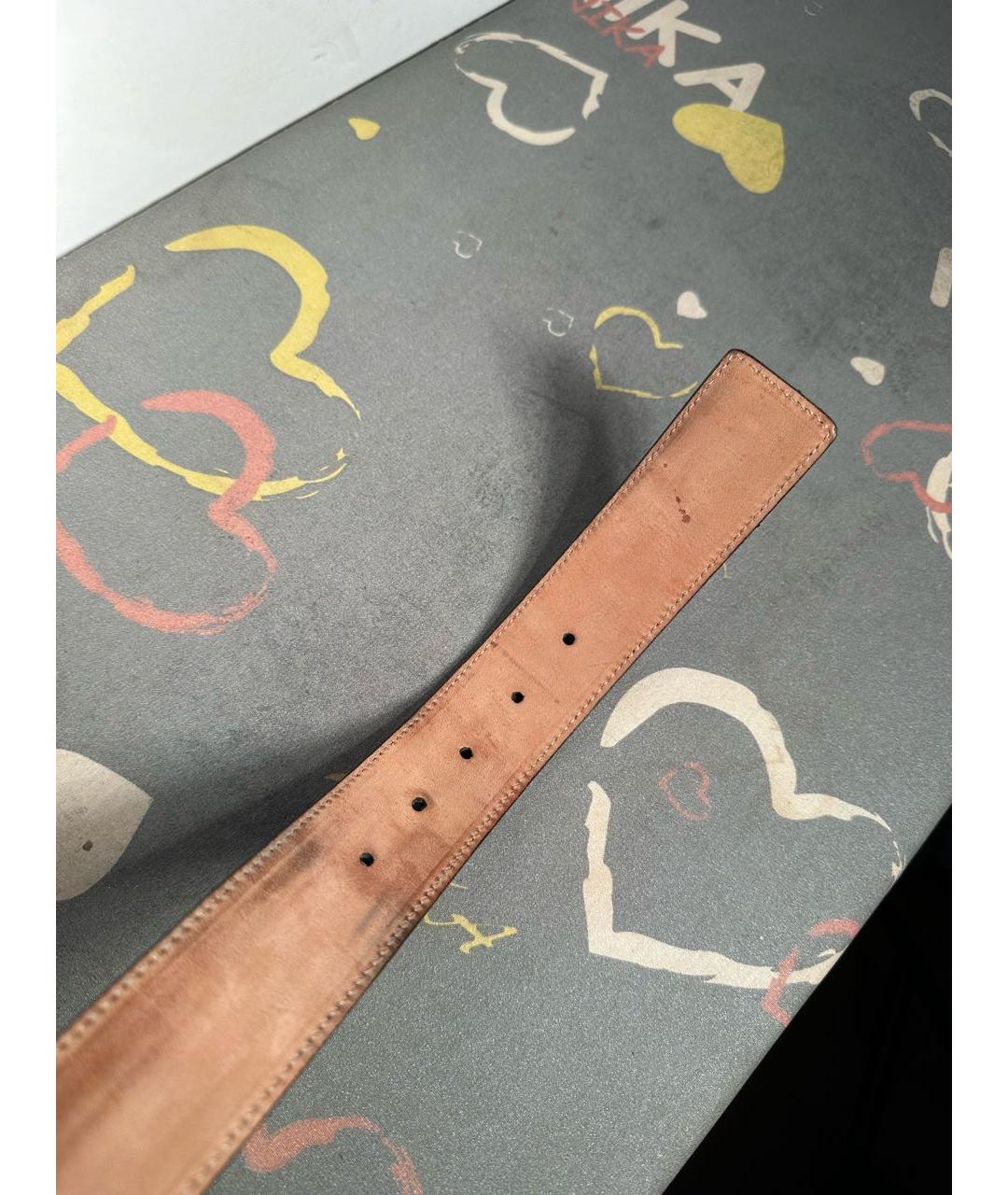 GUCCI Черный ремень из лакированной кожи, фото 4