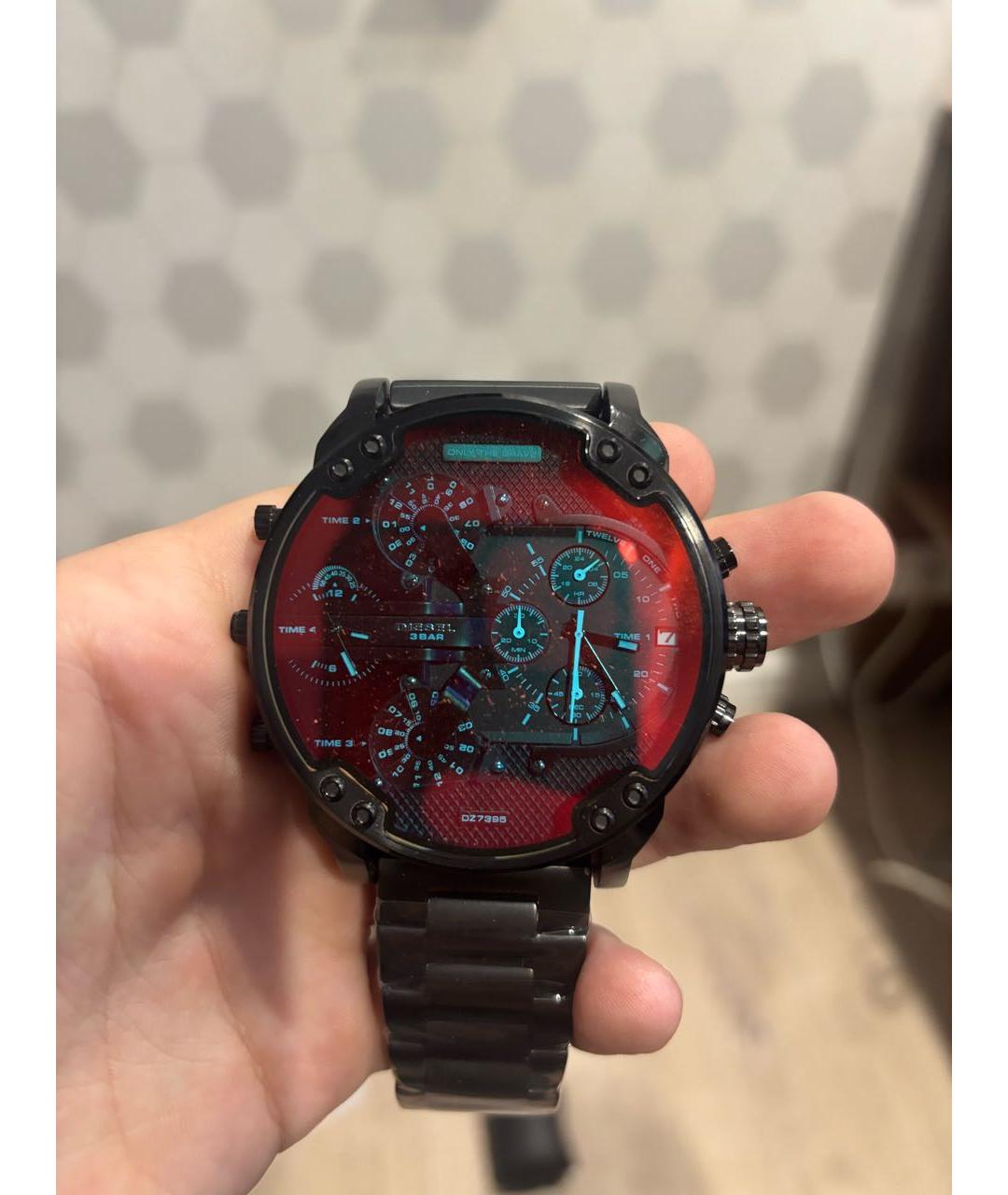 DIESEL Черные стальные часы, фото 4