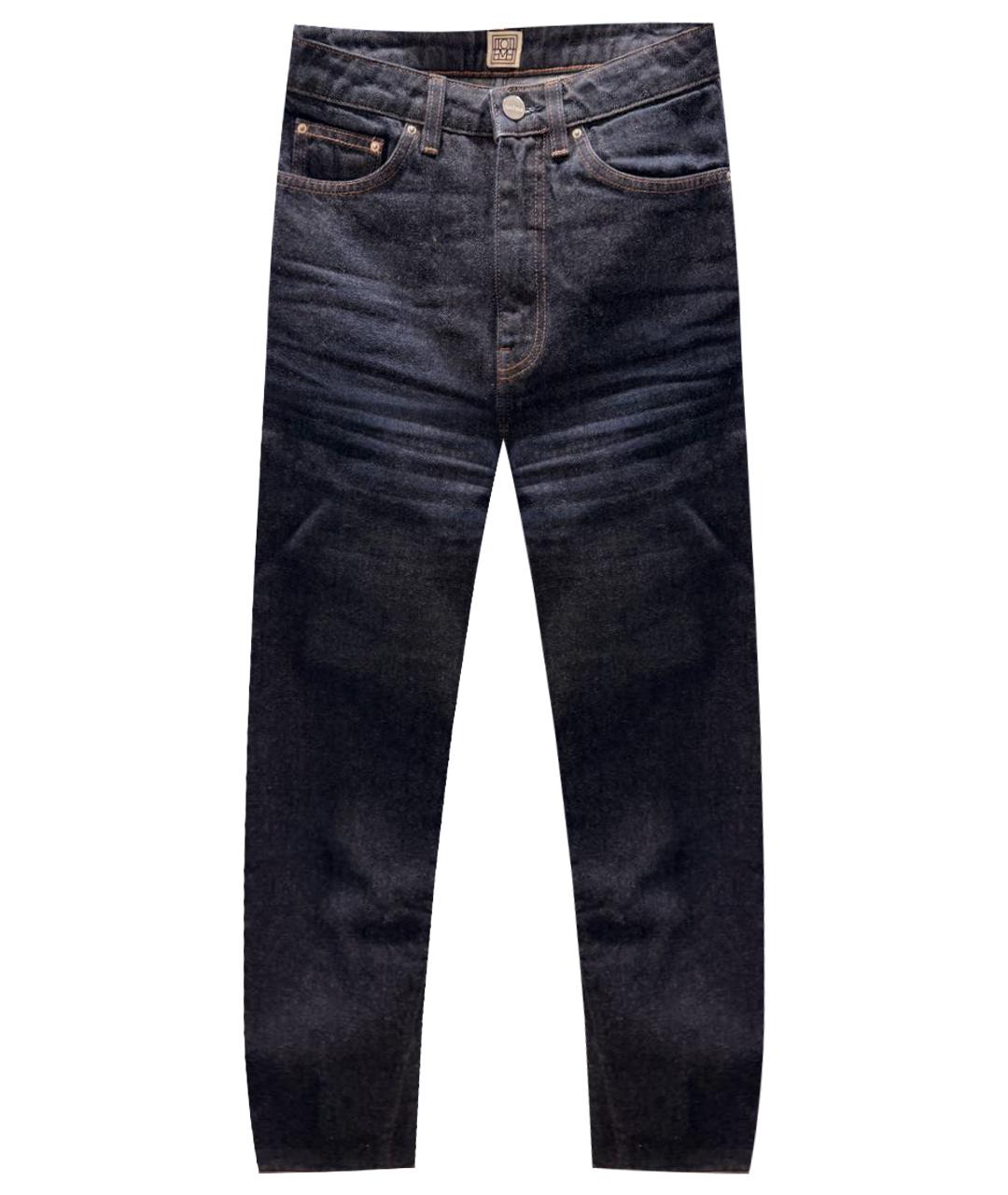 TOTEME Темно-синие хлопковые прямые джинсы, фото 1