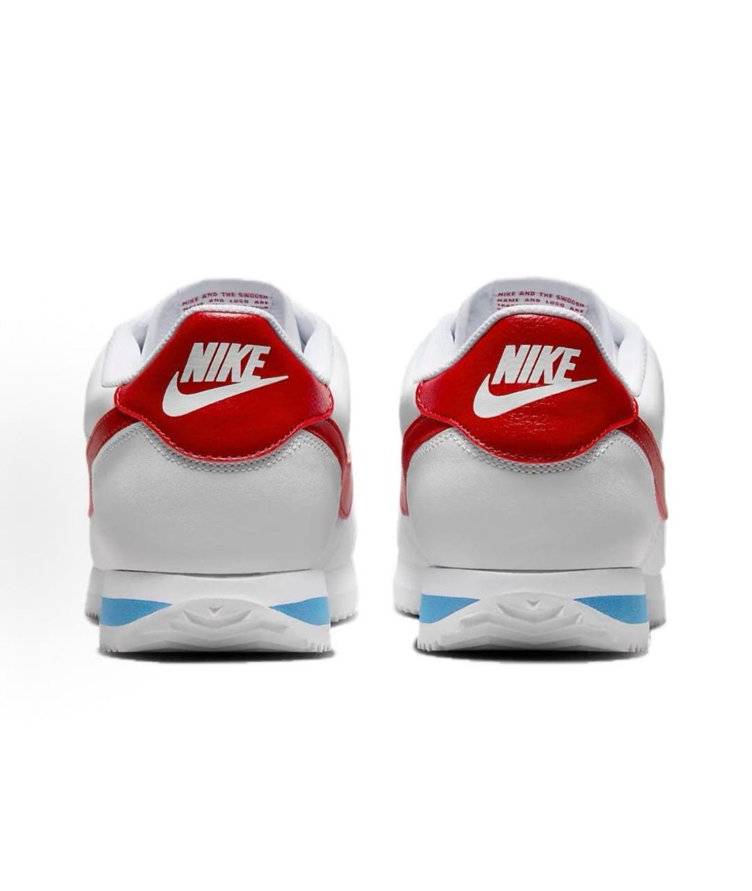 NIKE Белые кожаные низкие кроссовки / кеды, фото 4