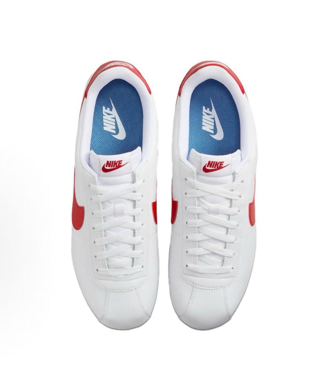 NIKE Белые кожаные низкие кроссовки / кеды, фото 5