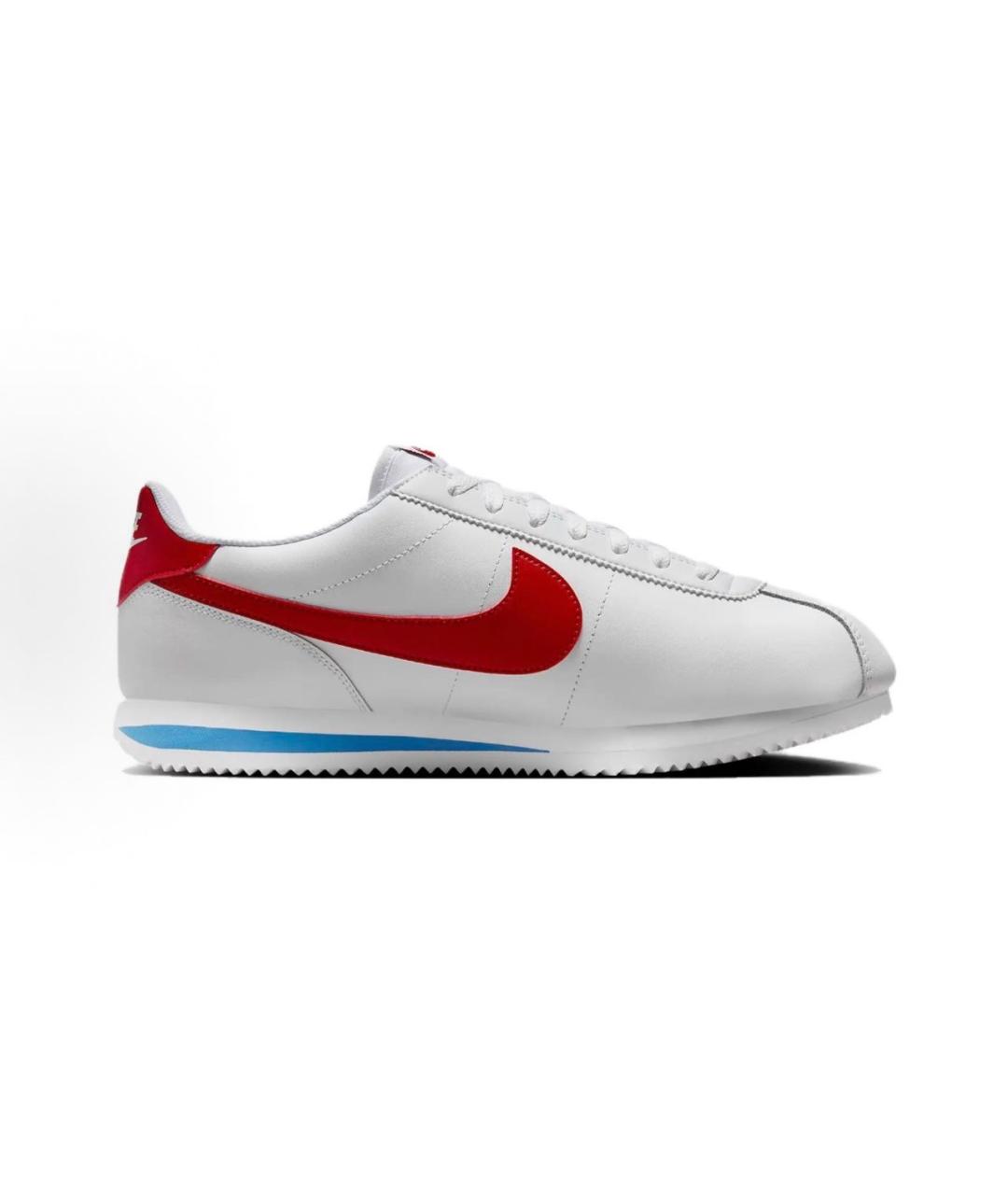 NIKE Белые кожаные низкие кроссовки / кеды, фото 2