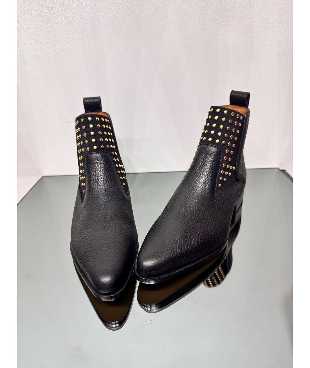 CHLOE Черные кожаные ботинки, фото 2