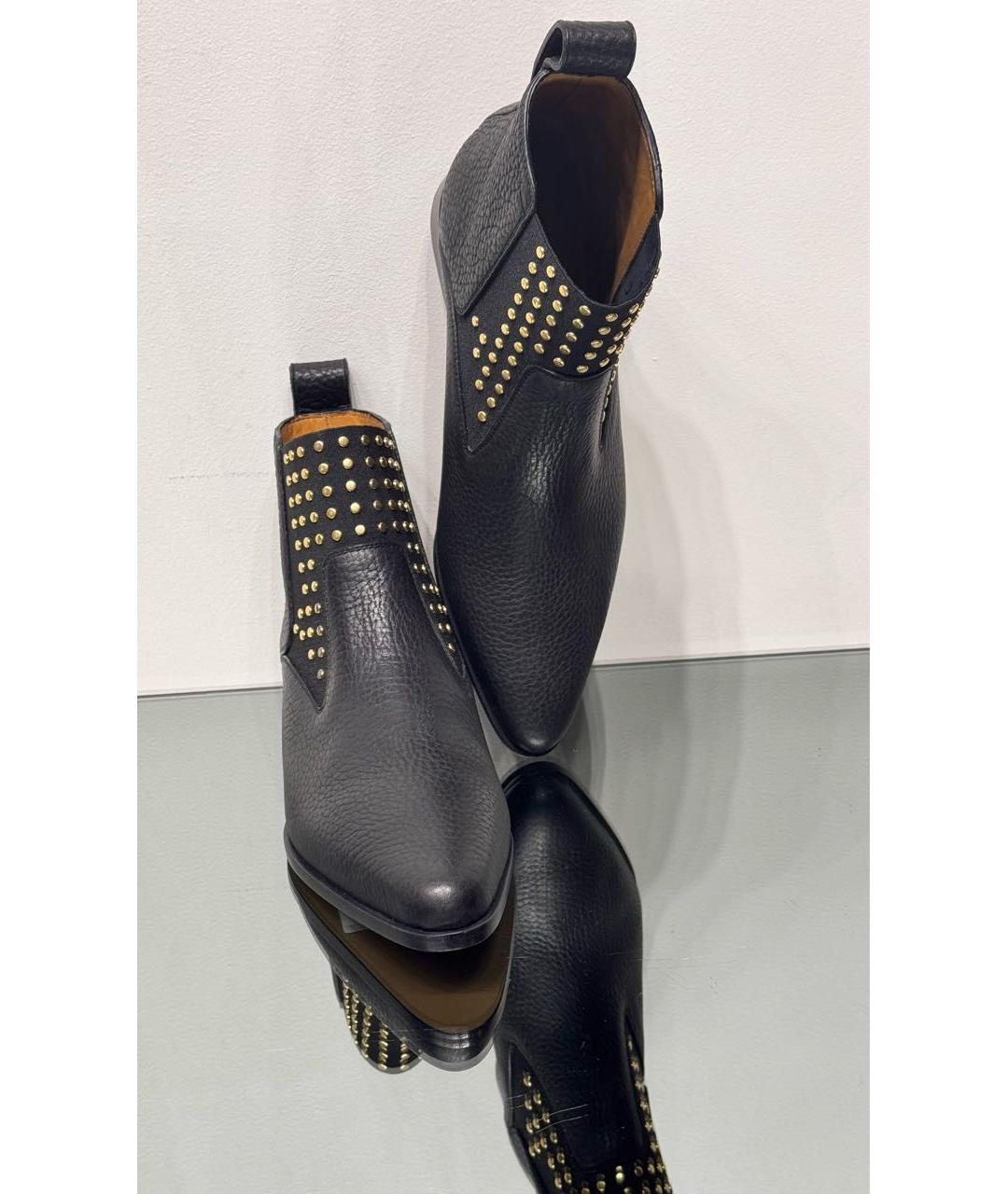 CHLOE Черные кожаные ботинки, фото 3