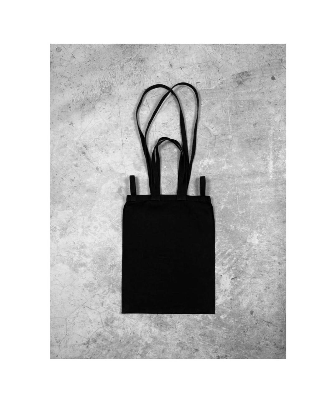 MM6 MAISON MARGIELA Черная тканевая сумка тоут, фото 2