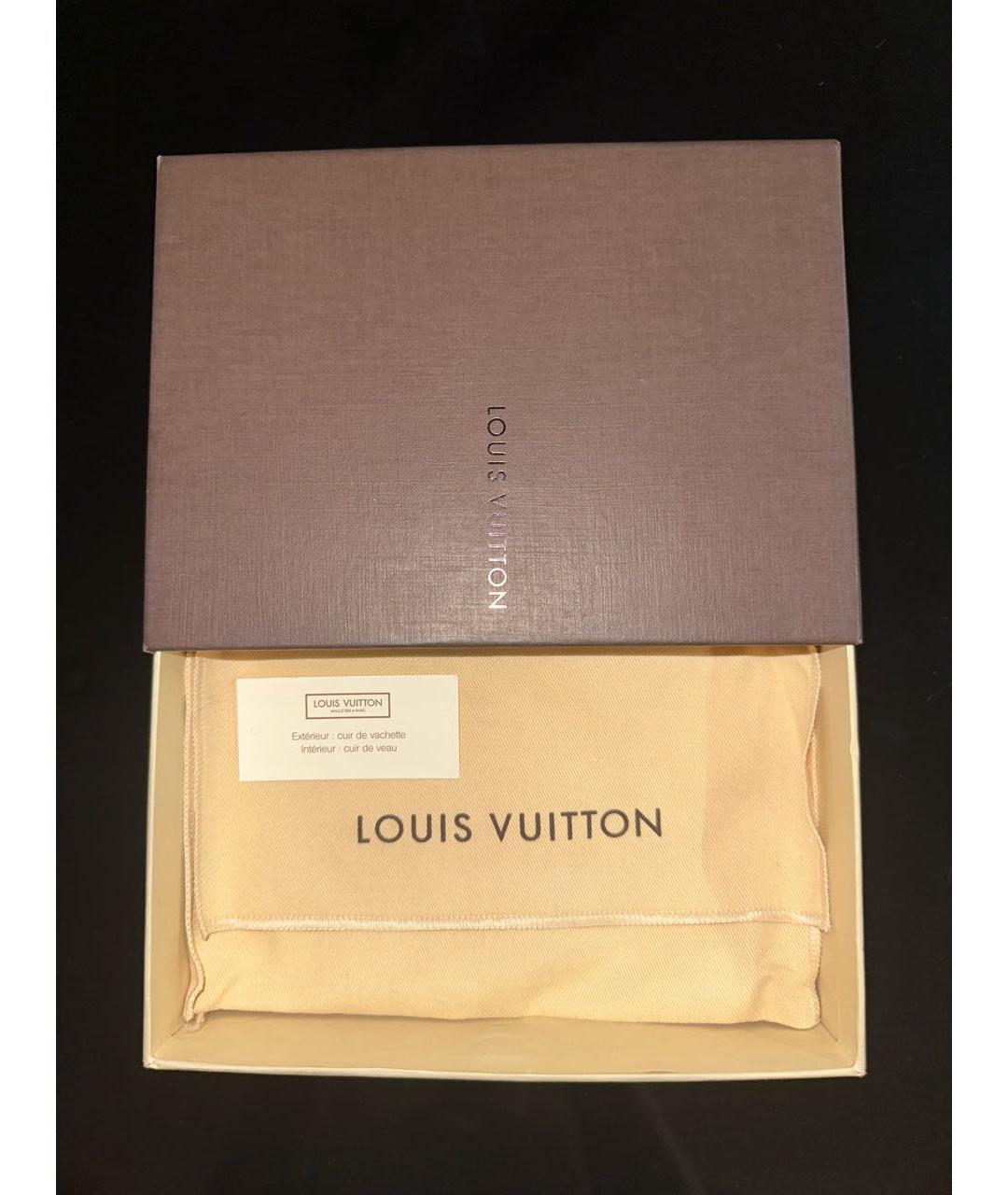 LOUIS VUITTON Красный кожаный кошелек, фото 6