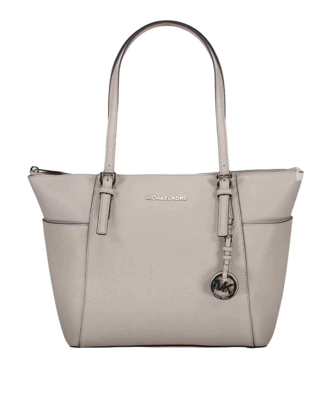 MICHAEL KORS Серая сумка с короткими ручками из искусственной кожи, фото 1