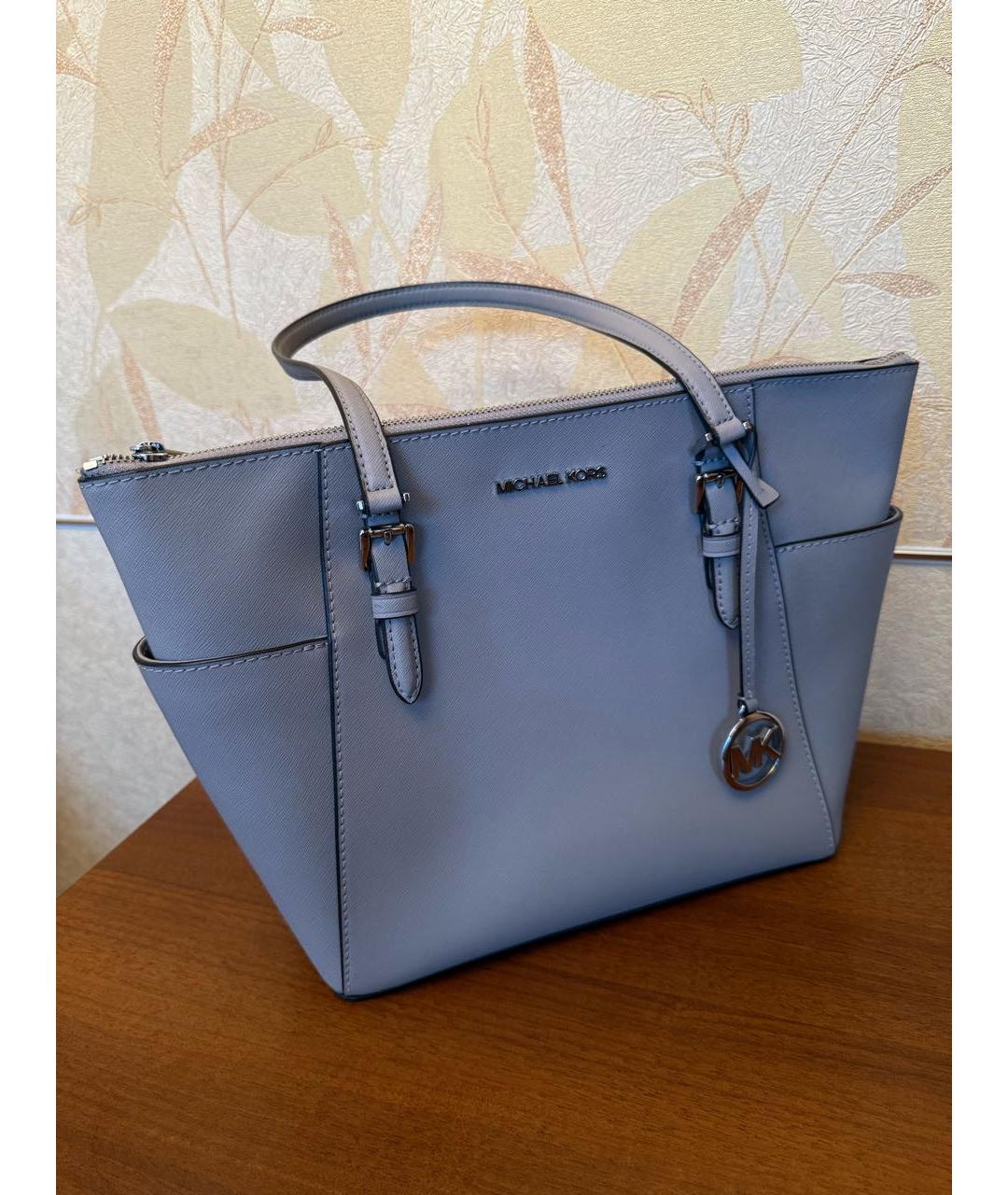 MICHAEL KORS Серая сумка с короткими ручками из искусственной кожи, фото 2