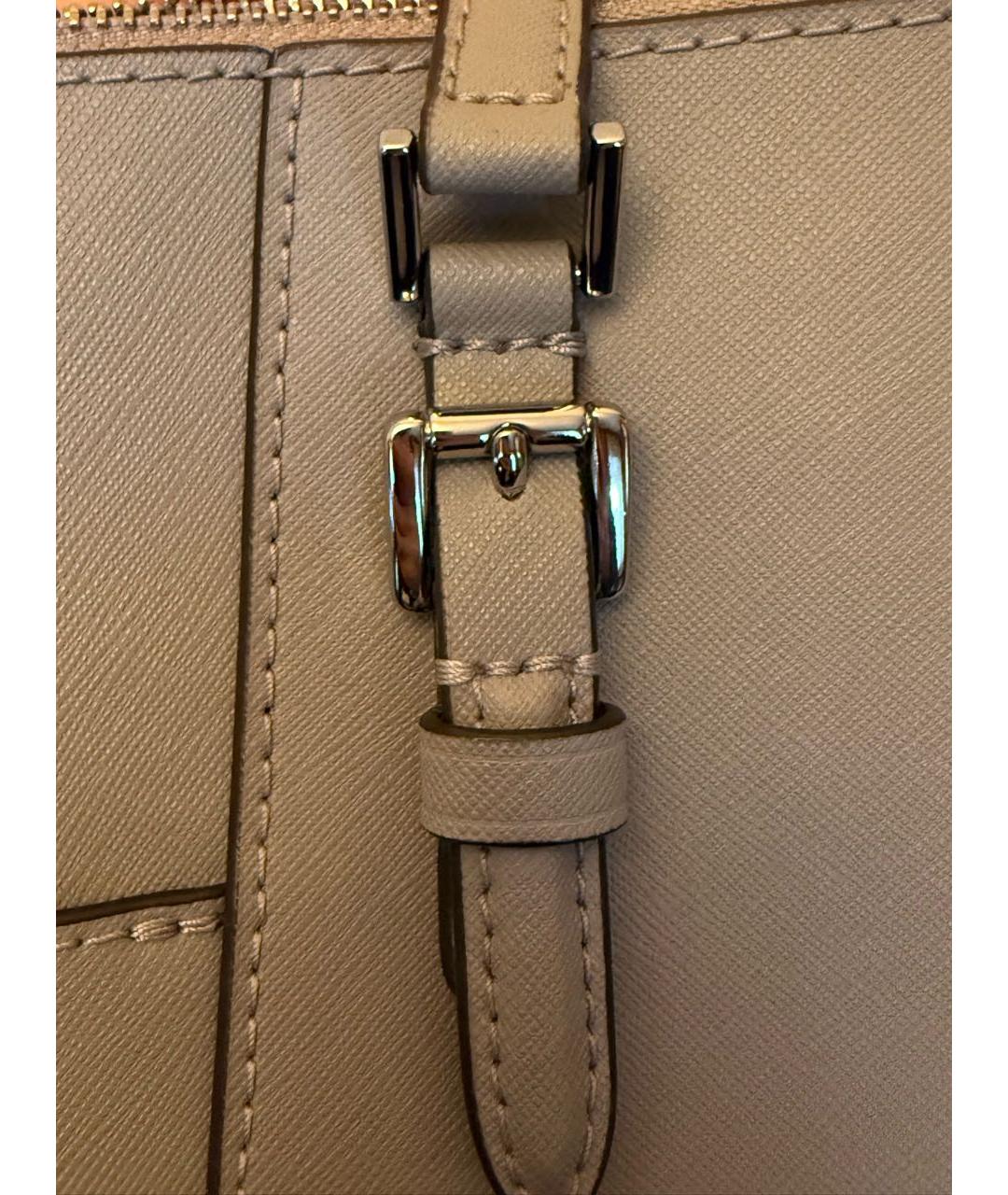 MICHAEL KORS Серая сумка с короткими ручками из искусственной кожи, фото 8