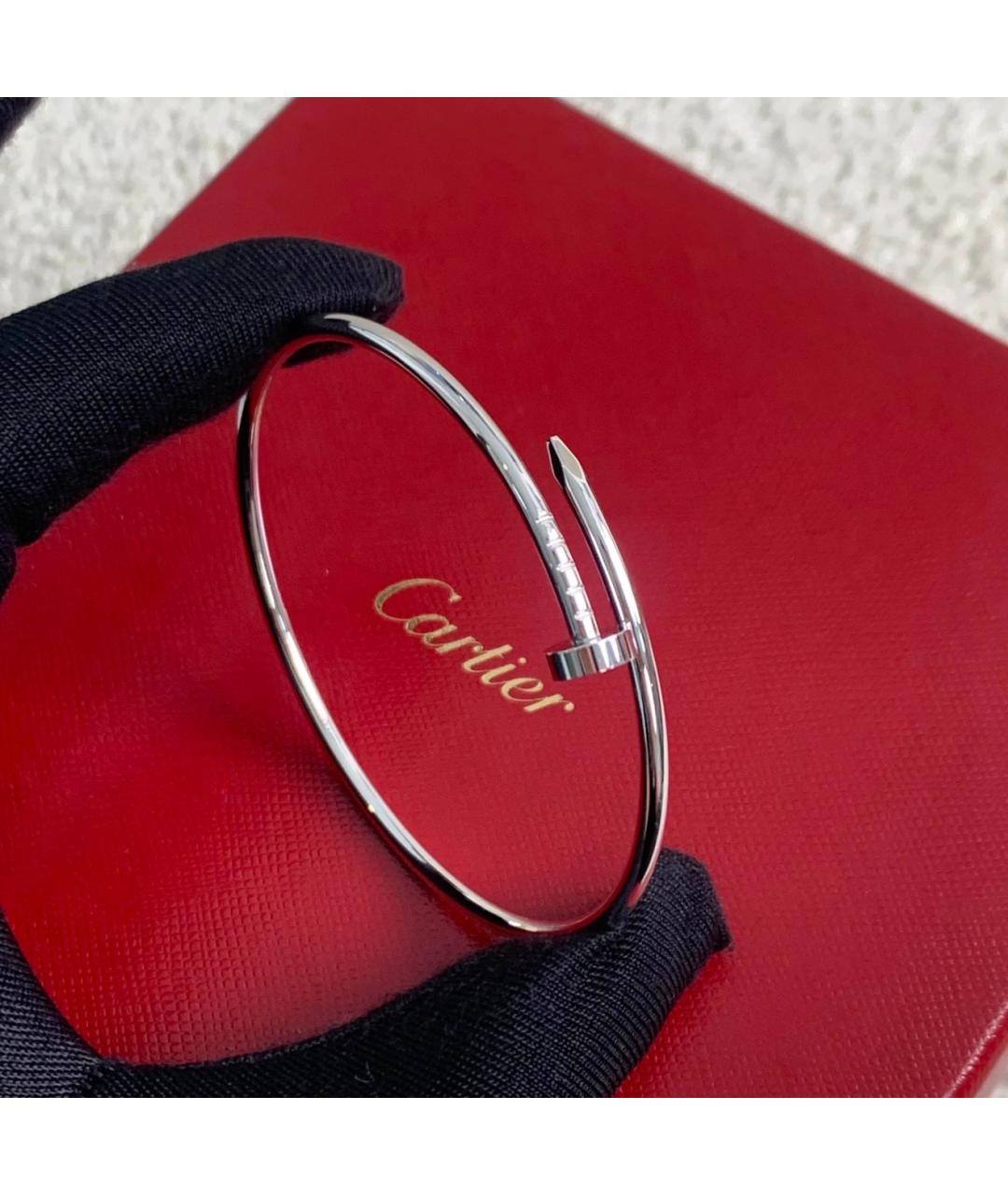 CARTIER Серебрянный браслет из белого золота, фото 6