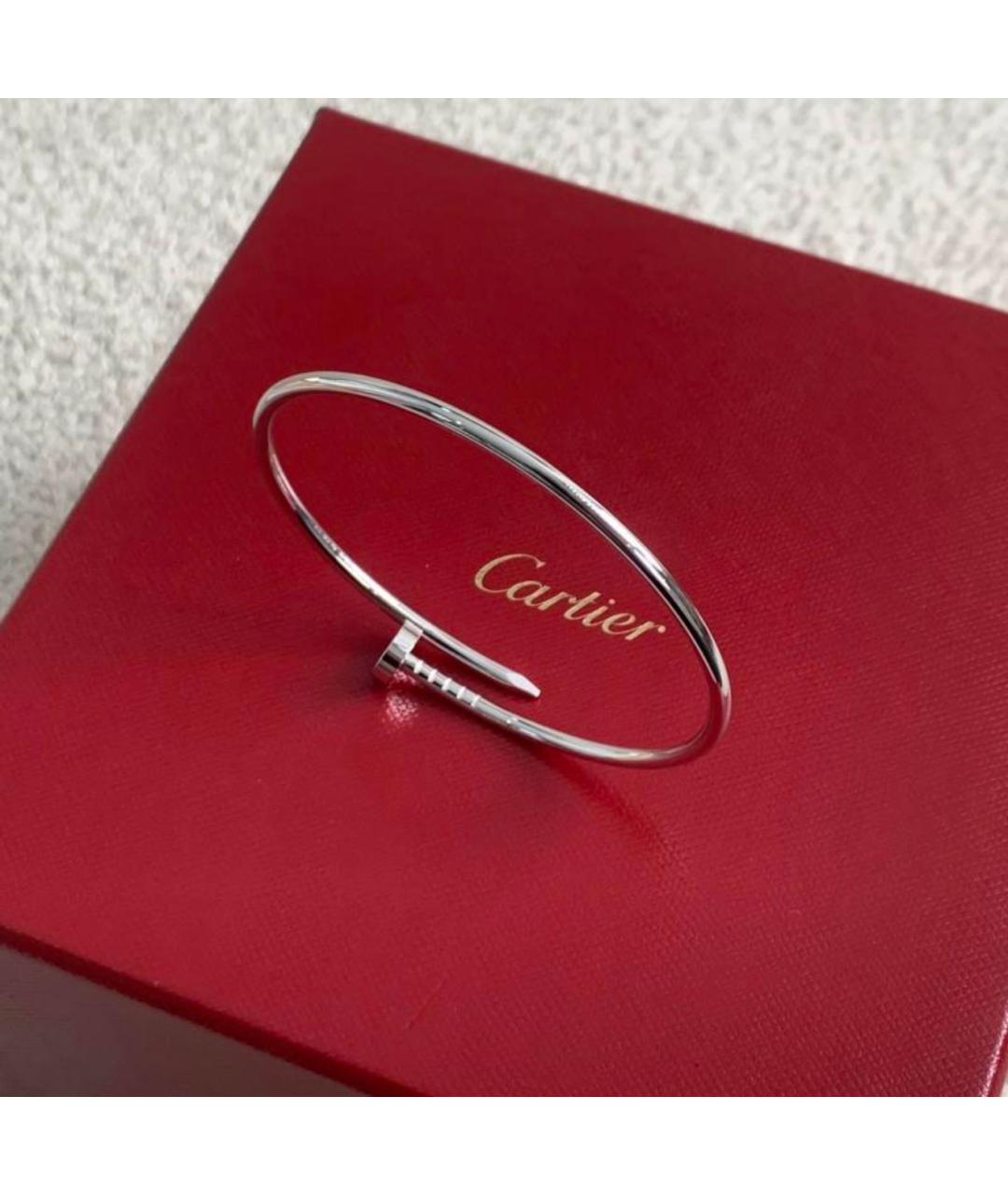 CARTIER Серебрянный браслет из белого золота, фото 4